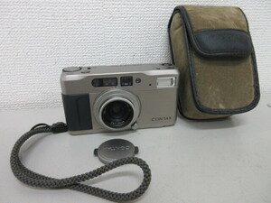 CONTAX コンタックス T VS コンパクトフィルムカメラ Vario-Sonnar 3.5-6.5/28-56 通電確認済み ケース付 #35171