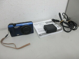 CASIO カシオ　EXILIM EX-ZR200 エクシリム 青 ブルー コンパクトデジタルカメラ 充電器付き　通電OK　デジカメ　#34958
