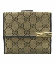 【1円スタート】 訳あり グッチ 二つ折り財布 Wホック 257015 496085 GGキャンバス レディース GUCCI_画像1