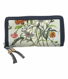 グッチ ラウンドファスナー長財布 花柄 356708 525040 バンブー レディース GUCCI [0502]