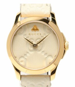 美品 グッチ 腕時計 126.5 Gタイムレス クオーツ レディース GUCCI [0402初]