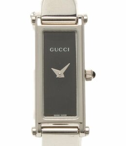 訳あり グッチ 腕時計 1500L クオーツ ブラック レディース GUCCI [0402初]