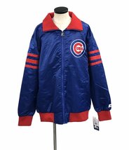 美品 スターター MLBオフィシャルジャケット シカゴカブス メンズ XXL XL以上 STARTER [0502]_画像1