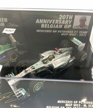 美品 ミニカー M.シューマッハF1参戦20周年記念 ベルギーGP メルセデスGP 2011+ジョーダン 191 1991 1/43 [0402初]_画像4