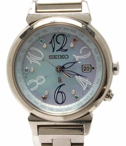  Seiko wristwatch 1B25-0AF0 Lucia Lk solar lady's SEIKO [0502]