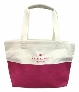 【1円スタート】 ケイトスペード キャンバストートバッグ レディース kate spade