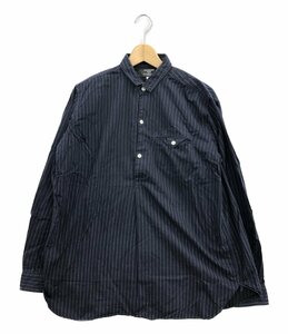 オーディナリーフィッツ 長袖ストライプシャツ メンズ 1 L Ordinary fits