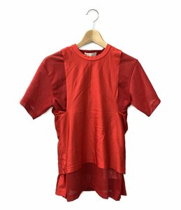 コムデギャルソン 半袖Tシャツ ドッキングメッシュTシャツ レディース S S COMME des GARCONS [0604]