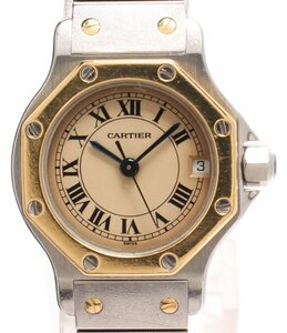 訳あり カルティエ 腕時計 ヴィンテージ サントスオクタゴン W2001683 クオーツ レディース Cartier [0502初]