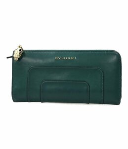 ブルガリ 長財布 L字ファスナー ヘビ チャーム レディース Bvlgari [0502初]