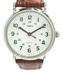 【1円スタート】 タイメックス 腕時計　 クオーツ ホワイト メンズ TIMEX