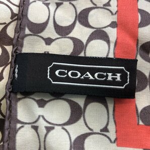 【1円スタート】 美品 コーチ スカーフ シグネチャー レディース COACHの画像2