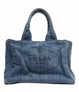 【1円スタート】 訳あり プラダ トートバッグ デニム B1877B カナパ ユニセックス PRADA