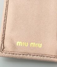 【1円スタート】 ミュウミュウ 二つ折り財布 197A レディース MiuMiu_画像4