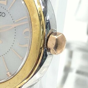 【1円スタート】 訳あり セイコー 腕時計 ルキア V111-OASO ソーラー ホワイト レディース SEIKOの画像5