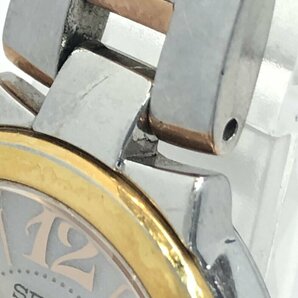 【1円スタート】 訳あり セイコー 腕時計 ルキア V111-OASO ソーラー ホワイト レディース SEIKOの画像6