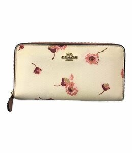 【1円スタート】 コーチ ラウンドファスナー長財布 花柄 F87723 レディース COACH