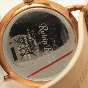 【1円スタート】 訳あり ルビンローザ 腕時計 ソーラー シェル レディース Rubin Rosaの画像4