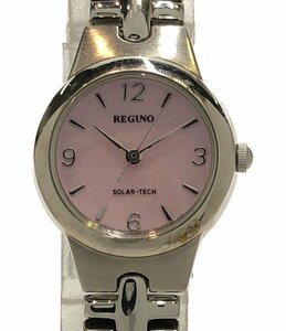 【1円スタート】 訳あり シチズン 腕時計 B033-S028345 REGUNO ソーラー ピンク レディース CITIZEN