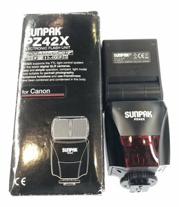 訳あり 外付けフラッシュ PZ42X キヤノン用 SUNPAK [0502初]