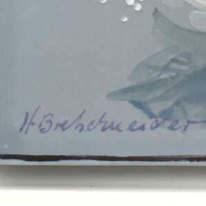 美品 マイセン 陶板画 花 植物 インテリア Meissenの画像6