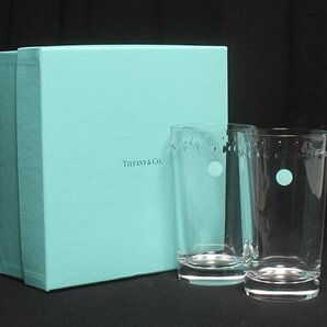 美品 ティファニー グラス タンブラー 2点セット ペア スウィングHB Tiffany＆Co.の画像1