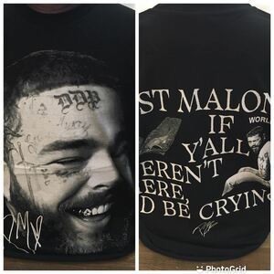 ポストマローン　Post Malone XL プリントTシャツ　.. ブラック