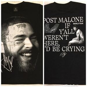 ポストマローン　POST MALONE L プリントTシャツ　ブラック