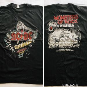 70年代バンド ACDC ヴァンヘイレン　VAN HALEN L バンドTシャツ　ロックTシャツ　ライブTシャツ