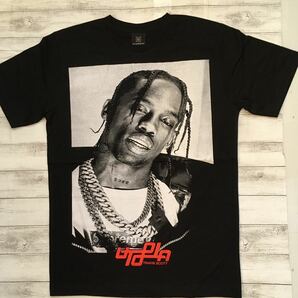 トラヴィススコット Travis Scott L UTOPIA ラッパーTシャツ ブラックの画像2