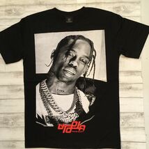 トラヴィススコット　Travis Scott L UTOPIA ラッパーTシャツ　ブラック_画像2