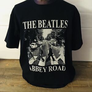 ビートルズ　THE BEATLES アビーロード　L バンドTシャツ ロックTシャツ ブラック