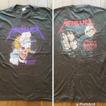 80年代バンド メタリカ　METALICA XL バンドTシャツ　ロックTシャツ_画像1