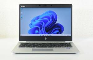 HP EliteBook 830 G5/Core i5-7200U/メモリ8G/ SSD 256G/カメラ/13.3インチ/高解像度1920x1080/薄型.軽量のアルミニウムボディ/中古