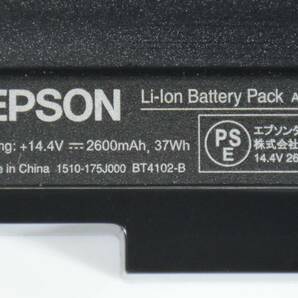 残容量80%以上充電可能/EPSON A41-B34 バッテリー/BT4102-B/NJ3900E,,BT4104-B など対応 /14.4V 37Wh /中古の画像2