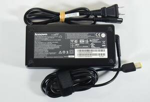 Lenovo 20V 8.5A 170W ACアダプター /角型 /Thinkpad P50 P51 P52 P70 P71など対応/中古品 