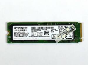 SAMSUNG M.2 2280 NVMe SSD 256GB /健康状態96%/累積使用3122時間/PM961/動作確認済み, フォーマット済み/中古品 