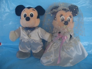 ★Disney　Wedding ミッキー ＆ミニー　◎（ 結婚式 ～受付に最適 ）ディズニー　ウェディングDoll＜タキシード＆ウエディングドレス＞