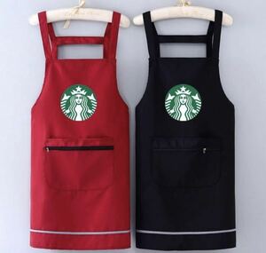  Starbucks abroad limitation start ba not yet sale in Japan apron black + red 2 point set 