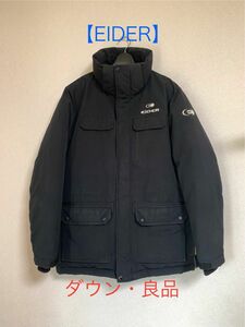 【EIDER】アイダー ダウンジャケット 黒 ブラック 100 M/L 良品