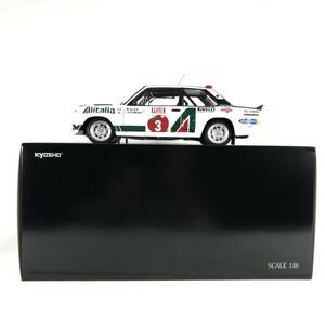 □中古品□ 京商 KYOSHO ミニカー オリジナル 1/18 フィアット 131 アバルト ラリー 1978 1000湖 #3 完成品 開封済み