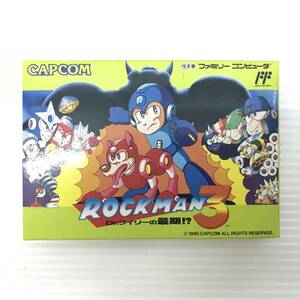 ☆中古品☆ CAPCOM カプコン ゲームソフト FC ファミコンソフト ロックマン3 Dr.ワイリーの最後!? レトロソフト 起動確認済み 