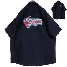 5490/美品 RED KAP 半袖 ワークシャツ XL●洗濯プレス済●ネコポス可●SMITTY'S GARAGE burgers & beer バーガー レッドキャップ 古着　_画像1