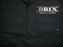 5485/Dickies 半袖ワークシャツ XL●洗濯プレス済●ネコポス可●BRIX TAPHOUSE & BREWERY DRINKING BEER ディッキーズ古着_画像5