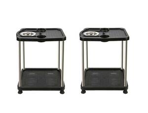  full automation mah-jong table optimum side table 2 pcs. set drink holder & ashtray attaching 