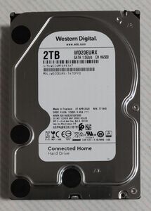 DIGA 2TB増量修理交換用HDD DMR-BRT, BWT, BZT各品番用（未使用、0時間、正常、WD-White）