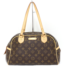 ルイ ヴィトン LOUIS VUITTON モントルグイユPM ショルダーバッグ モノグラム M95565 ブラウン ゴールド金具 【中古】Aランク_画像1