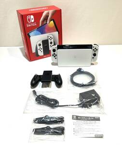 【中古/60】Nintendo Switch (有機ELモデル) Joy-Con(L)/(R) ホワイト