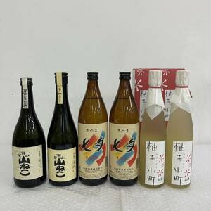 J033(6960)-632[ Aichi prefecture only shipping, including in a package un- possible ] sake shochu liqueur 6ps.@ summarize approximately 7kg mountain bell tail mountain .. 2 ps .. whirligig . 2 ps Satsuma 7 . 2 ps 