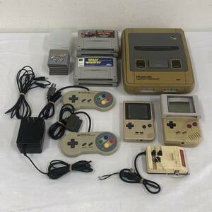 LA015740(041)-303/OS3000【名古屋】Nintendo ニンテンドー ゲーム機3点まとめ SHVC-001 / DMG-01 / MGB-001 / ソフト 11点